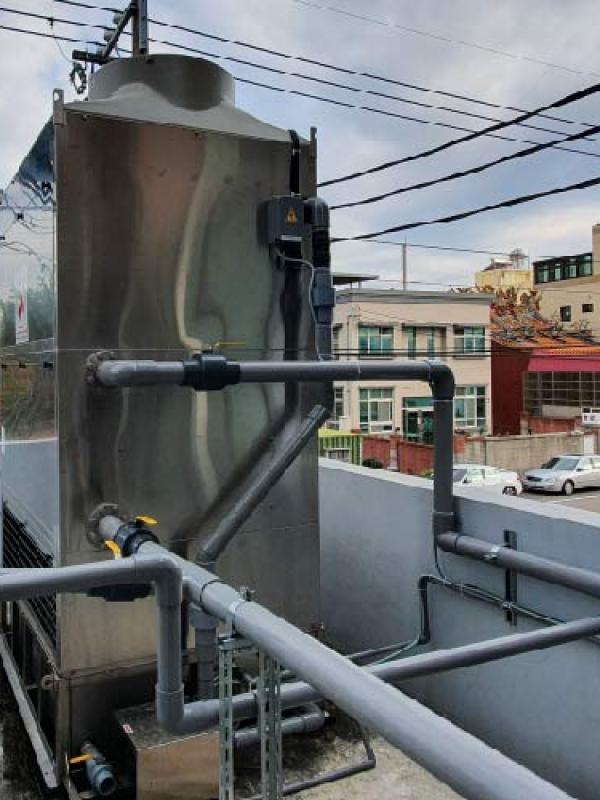 就連這種畸零地也可以裝!狹窄空間的冷卻水塔解決方案